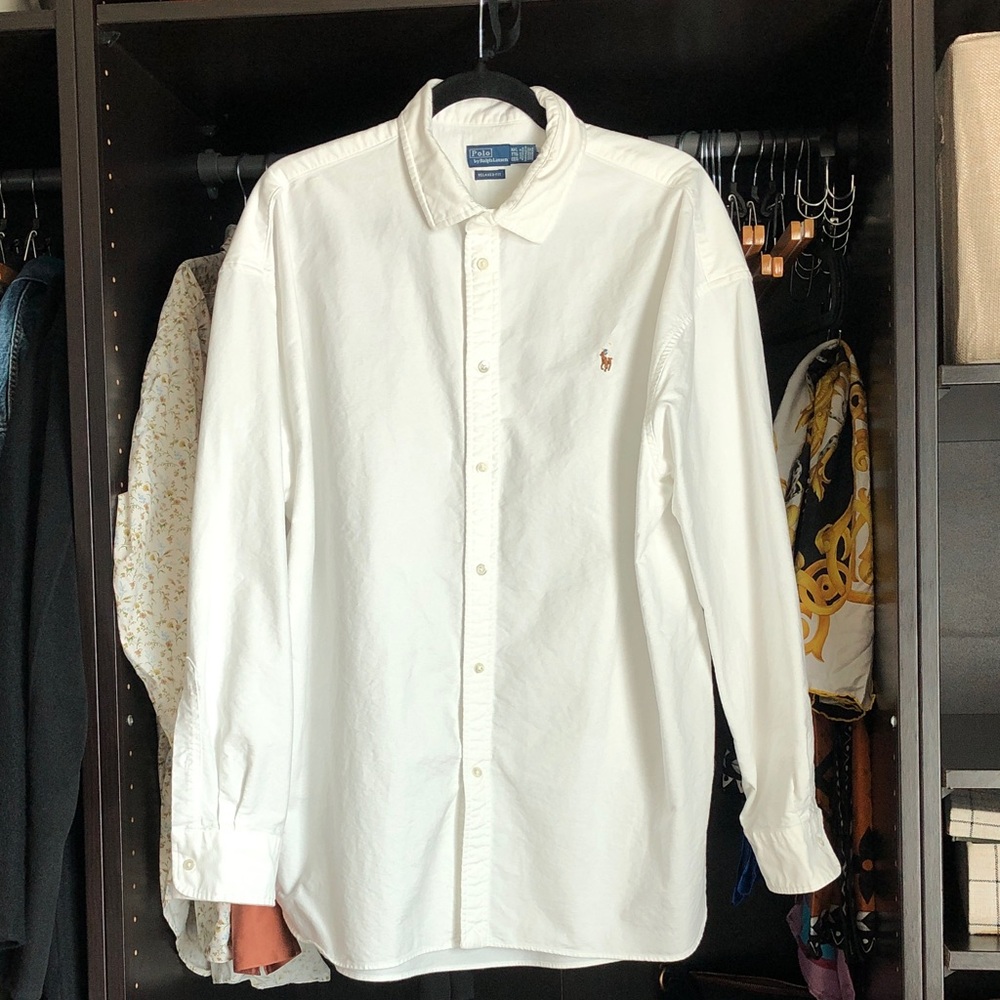 Polo Ralph Lauren Cotton Oxford Button-Up- White